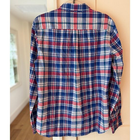 Vineyard Vines Red White Blue Plaid Whale Logo Button-Down Shirt | Size S - Picture 4 of 9